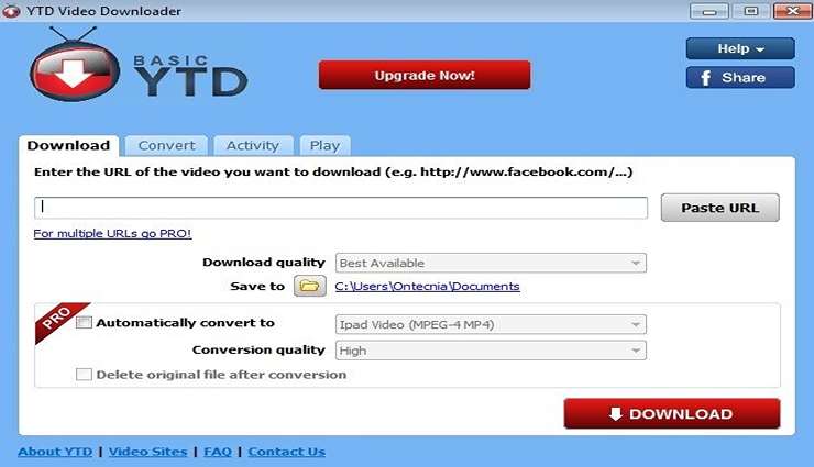 نرم افزار دانلود از یوتیو YTD Video Downloader