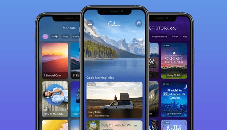 calm اپلیکیشن مدیتیشن